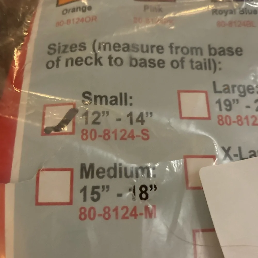 SizeSmall Derby Orginals 600D Waterproof Dog Blanket: Orange: Brand New